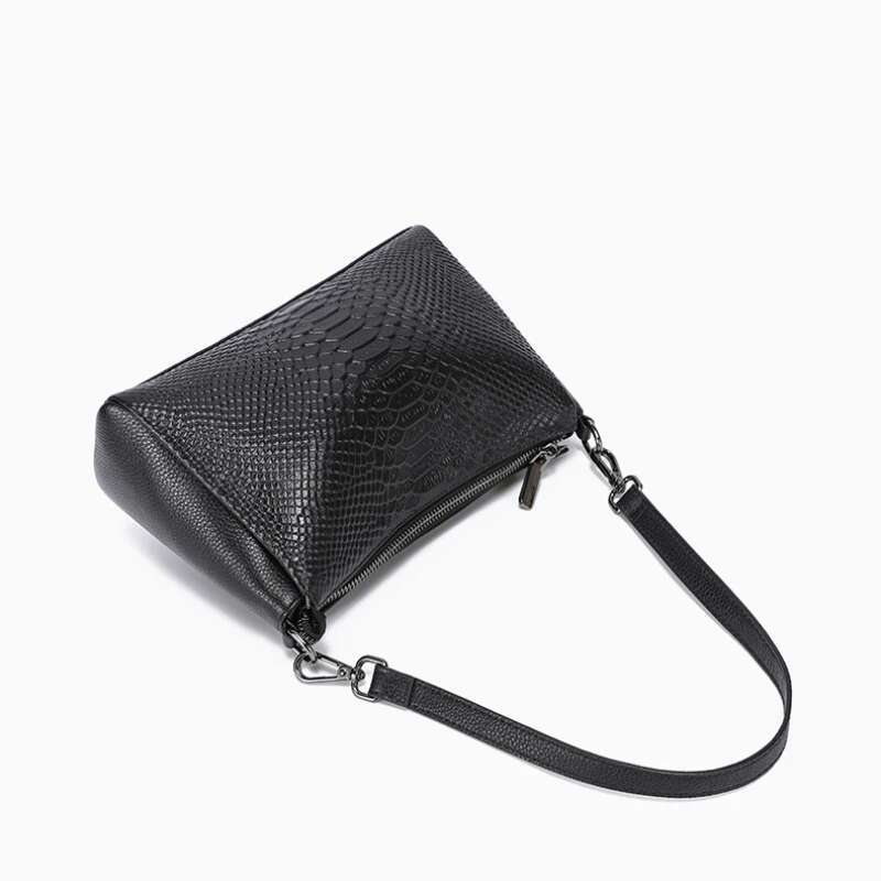 Women's Elegance High Quality Genuine Leather Shoulder 2024 New Underarm Fashionable Small Handbag Ladies Crossbody Bag