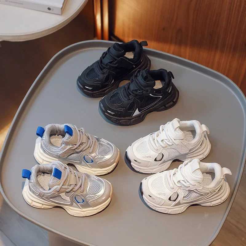Childrens air mesh sports shoes anti slip lace top spring and autumn casual sports shoes for boys and girls childrens running shoes classic unisex sim