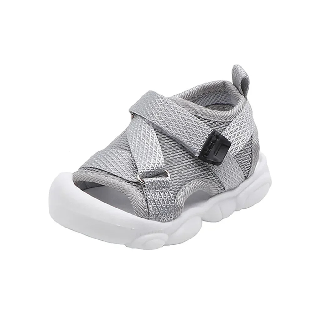 2025 Summer Children Shoes Unisex Toddler Boys Girls Sandals Outdoor First Walkers Breathable Mesh Little Kids Sports Sandals 250407