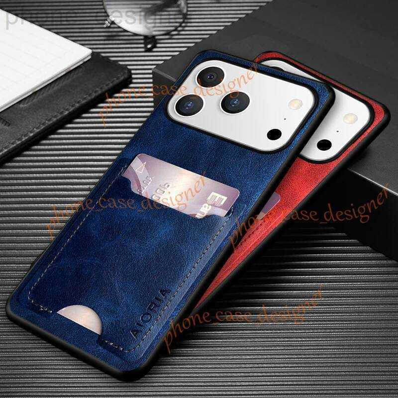 Cell Phone Cases designer Case For 17 Pro Max coque Card Holder Wallet Back PU Leather phone cover funda for IPhone Air case SV76