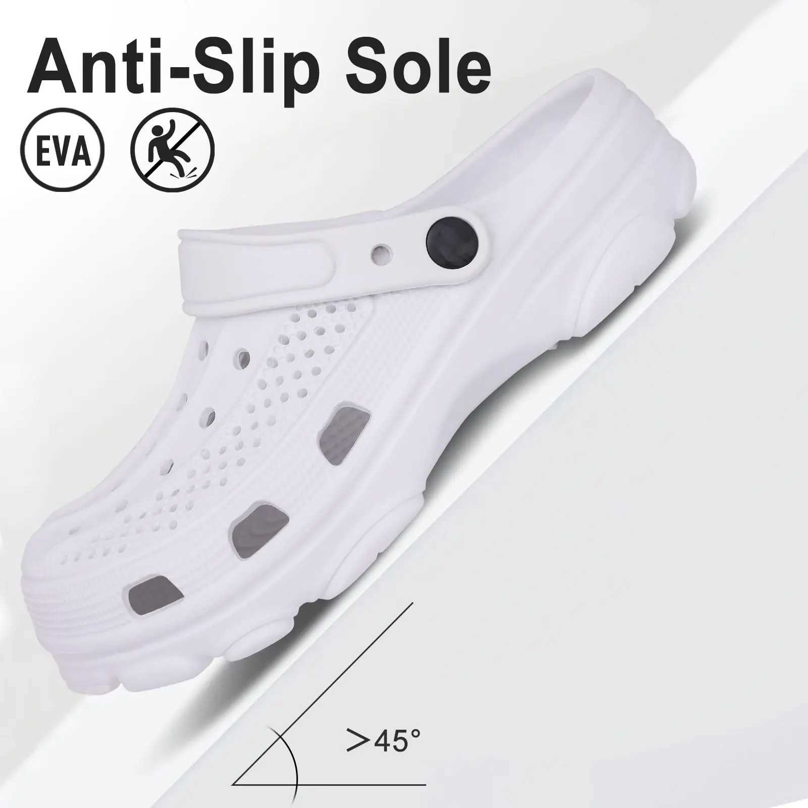 New Arrival Evshine classic hole beach slippers with arch support unisex comfortable non slip sandals garden shoes mens summer sandals T250407