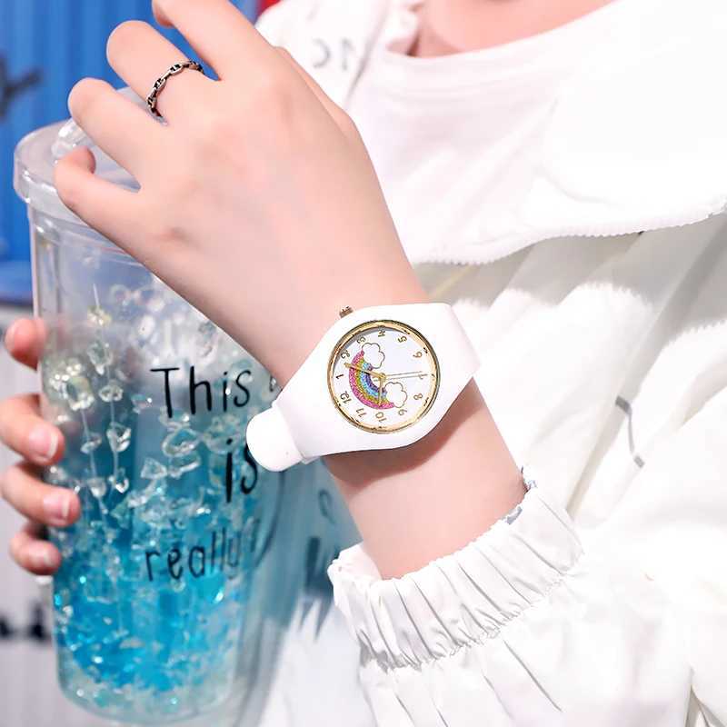 TPW full-size 40mm quartz womens watch with rubber strap and skin friendly silicone watchT250408