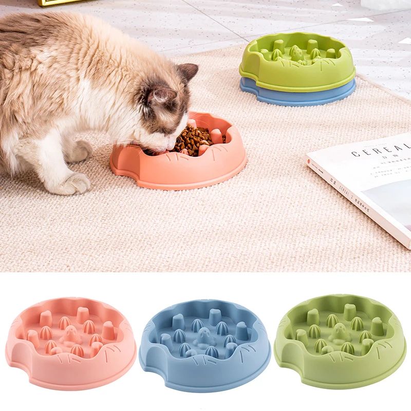 175283 The outer side of the bowl is wrapped in soft plush material, providing warmth in winter and keeping cats' paws warm during meals.