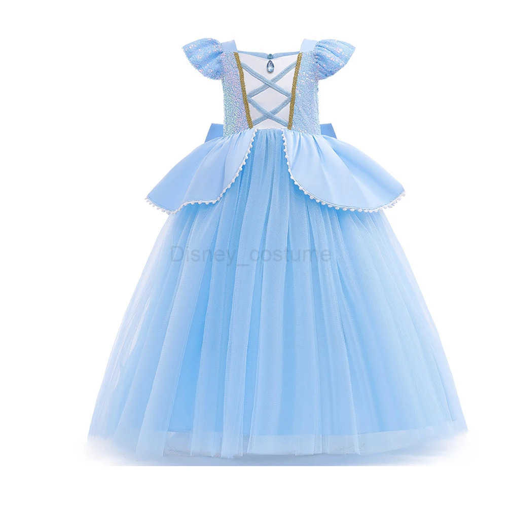 Disney Princess Party Theme Girl Dress Cinderell Costume Birthday Party Ball Gowns Elsa Dresses Anna Cosplay Halloween Carnival Mona X250408
