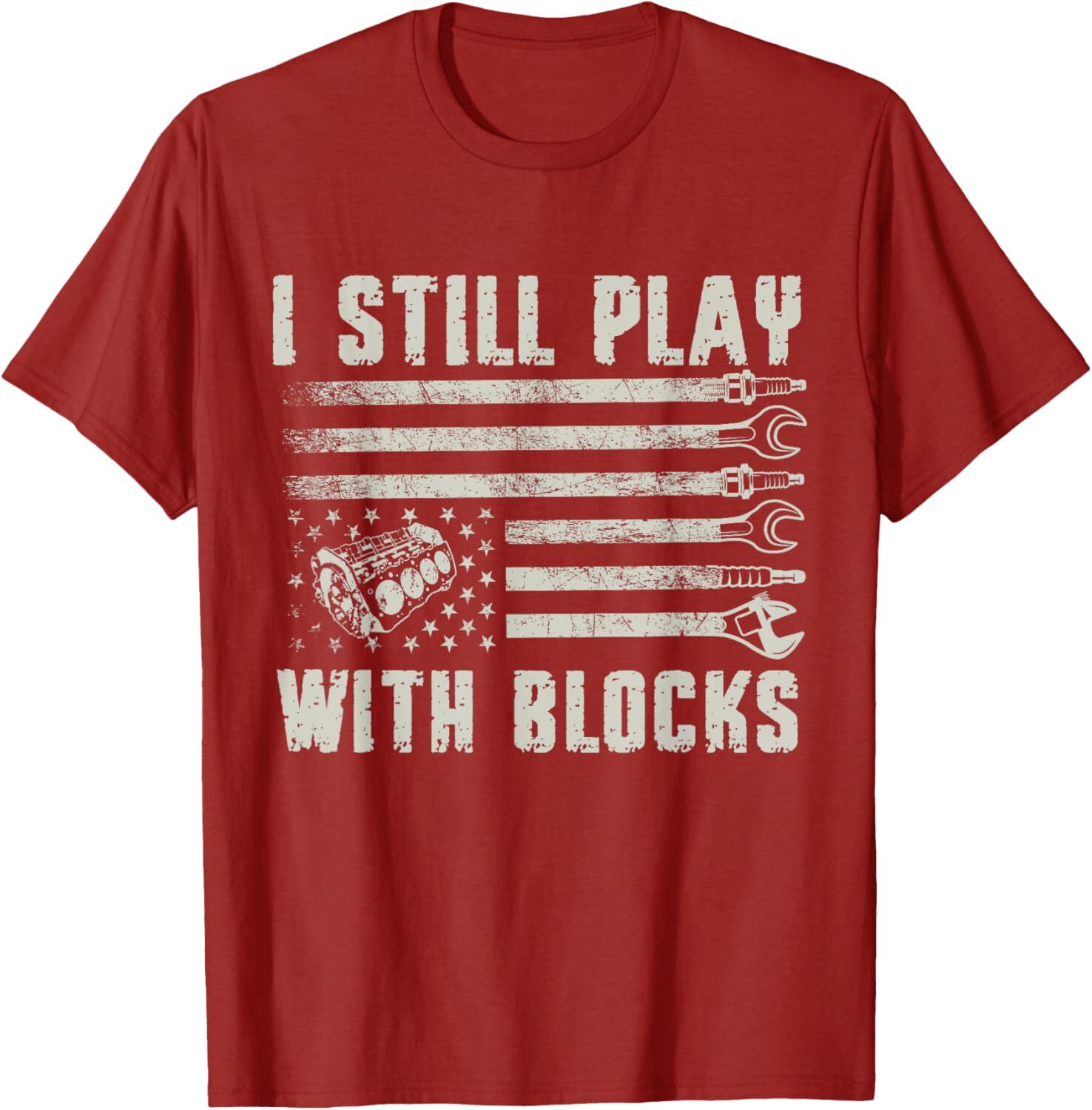 T shirt for Mens I Still Play With Blocks Racing Maintenance Man Graphic Tee Casual Tops Clothes Short sleeve