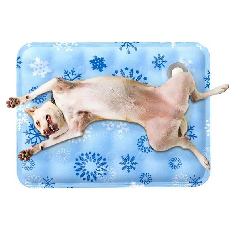 Dog cooling pad Summer pet self cooling pad Cat mattress for small medium and large dogs Indoor dog Flat noodles box pad Y250407