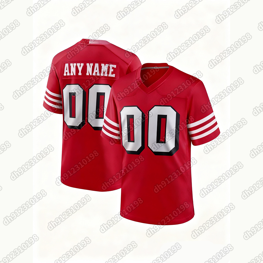 Custom Football 2025 Rivalries Jersey Brock Purdy George Kittle Fred Warner Christian McCaffrey Mac Jones Competitive version jersey Men's, women