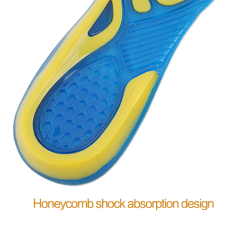 Silicon Gel Insoles Foot Care for Plantar Fasciitis Heel Spur Running Sport Insoles Shock Absorption Pads arch orthopedic insole 250408