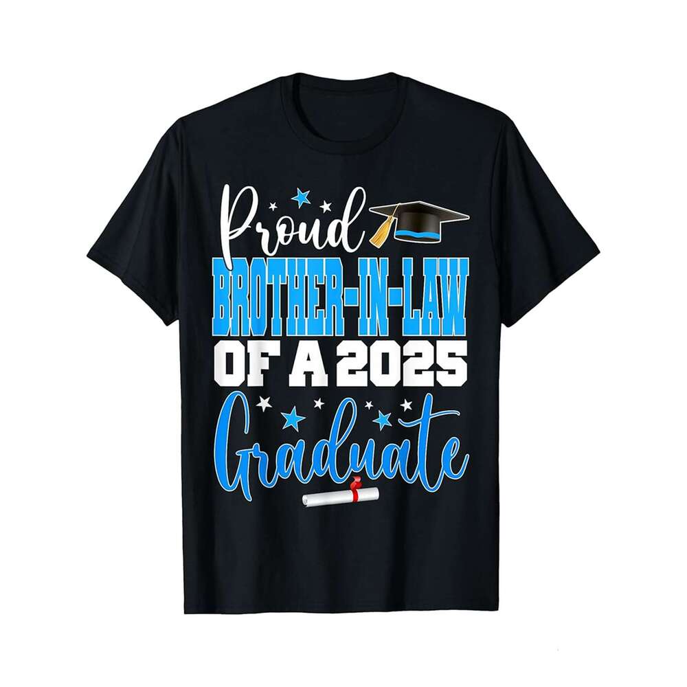 Designer T shirt Senior 2025 Proud Best-Friend Of A Class Of 2025 Graduate - 220g Tshits