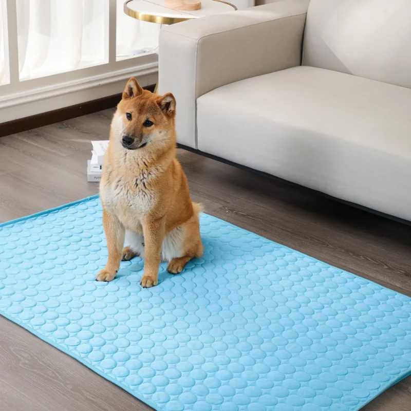 Dog Mat Cooling Summer Mat Dog Mat Cat Washable Dog Big Dog Ice gel Mattress Cool mascot Mat Blanket Y250407