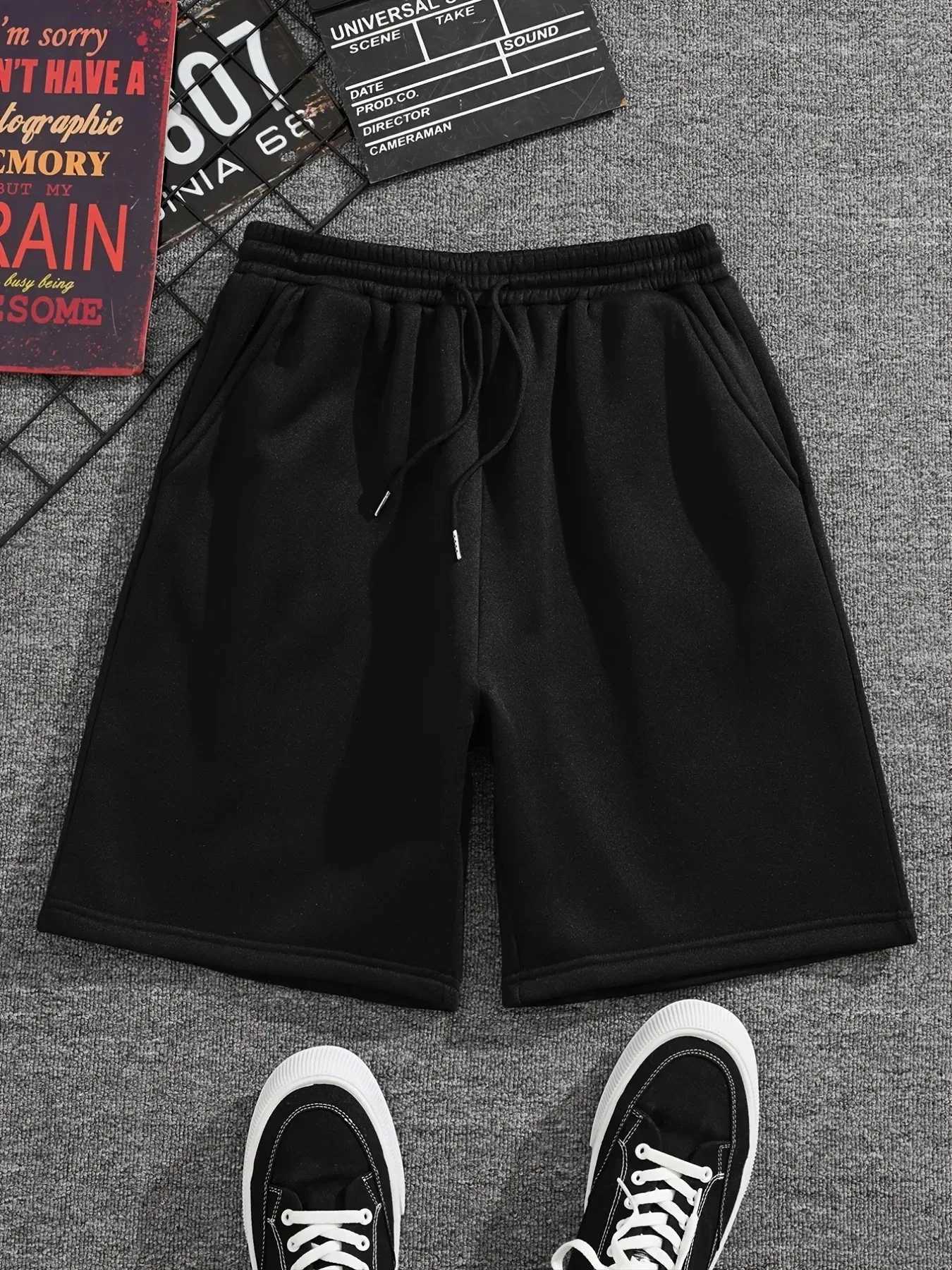 New Fashion Shorts Mens Sports Sweatpants with Pockets Gym Casual Women Basic Lightweight Pants Running Jogging Beach Shorts Swimwear XJ250605