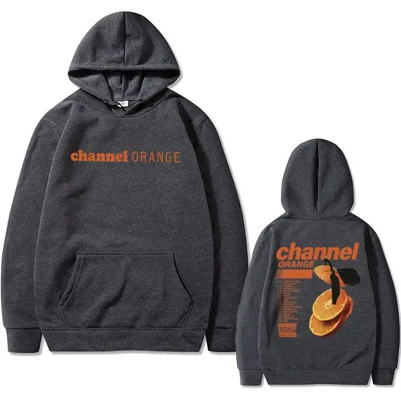 Rap singer Frank Orange Graphic Hoodie Ocean oversized sweatshirt blonde hip-hop retro mens fashion streetwear W250408