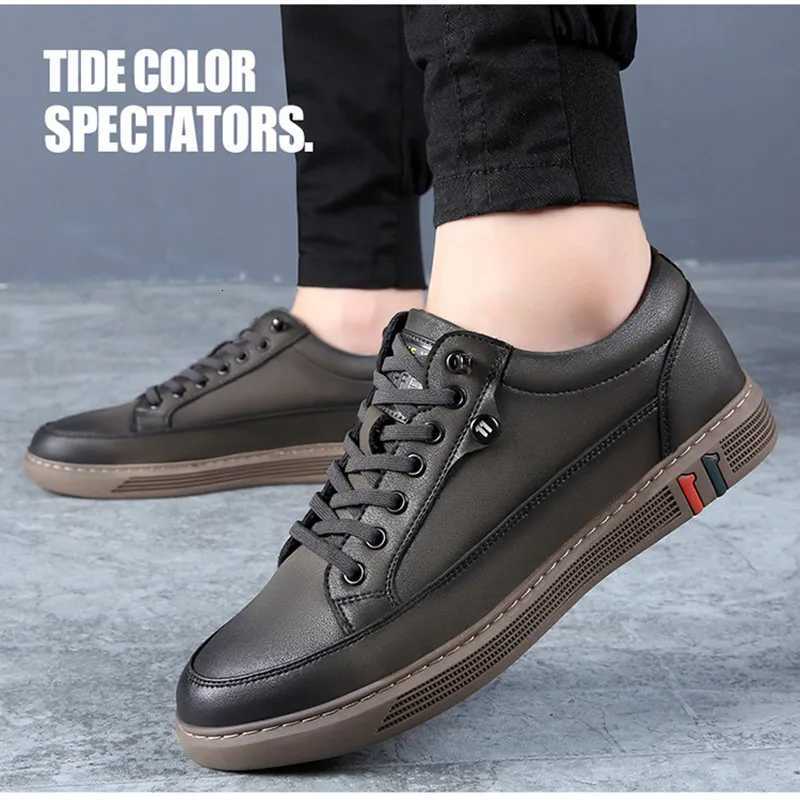 Genuine Leather Men Casual Shoes Breathable Cowhide Man Board Shoes Sapatos Masculino Chaussure Homme Zapatos Casuales Hombre Z251107