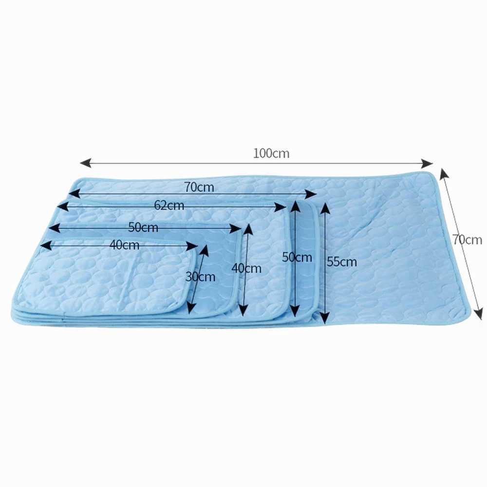 Pet cooling pad dog cat sleep pad cool ice silk moisture-proof pad summer small animal cooling bed Y250407