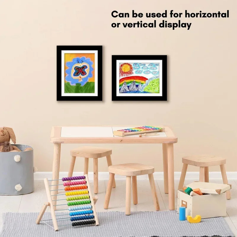 Simple wooden frame A3/A4 picture frame DIY Childrens Exhibition of Paintings Home Decoration Storage Rack 250408