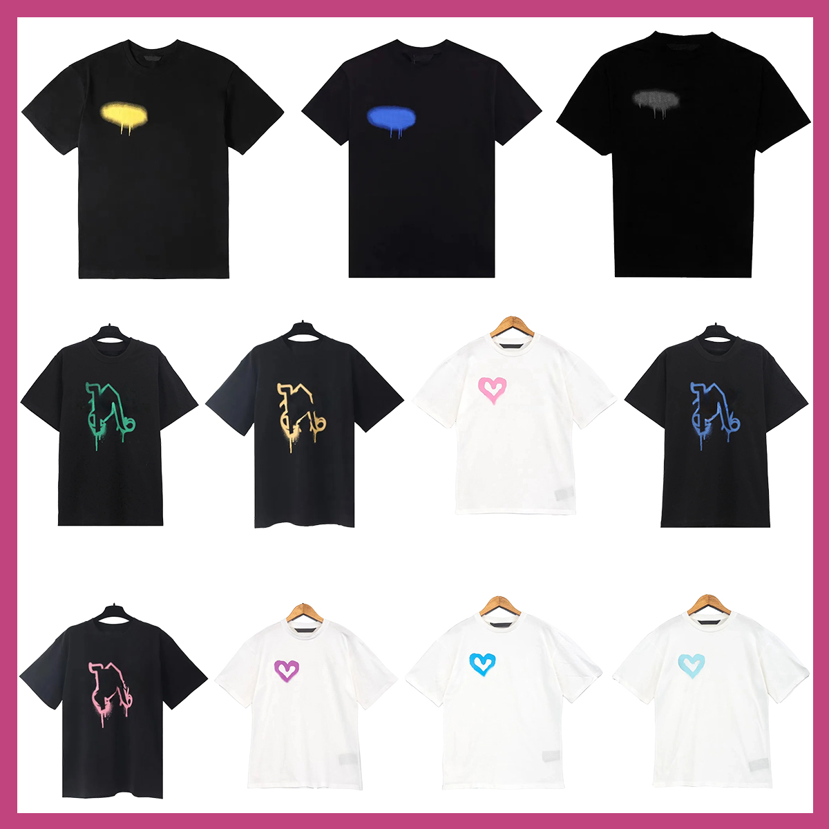 mens t shirt designer shirt women tee Sports clothing clothes tshirts cotton Street graffitir High street hipster Loose fitting plus size top B1 shorts