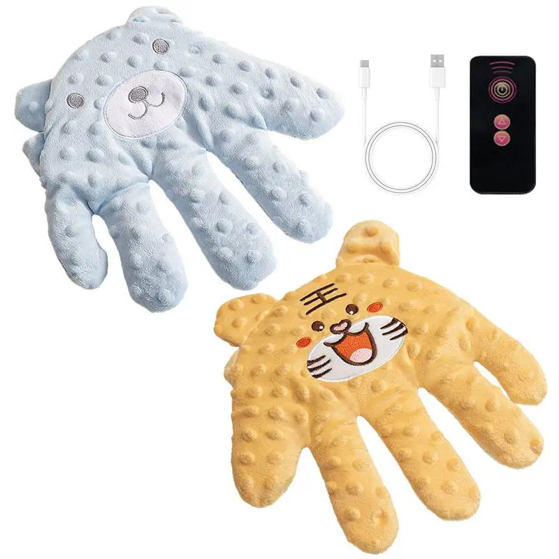 Baby Patter For Sleep Remote Control Baby Soothing Palm Baby Sleep Patting Toy Soft Electric Baby Hand Pillow Baby Sleep Soother 250407