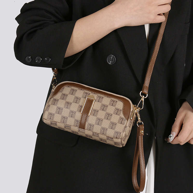 Women's Small New Coin Purse Fashionable Phone for Middle-aged Moms Single Shoulder Crossbody Bag Monogram Clutch Mini Luxury Brands Handbags