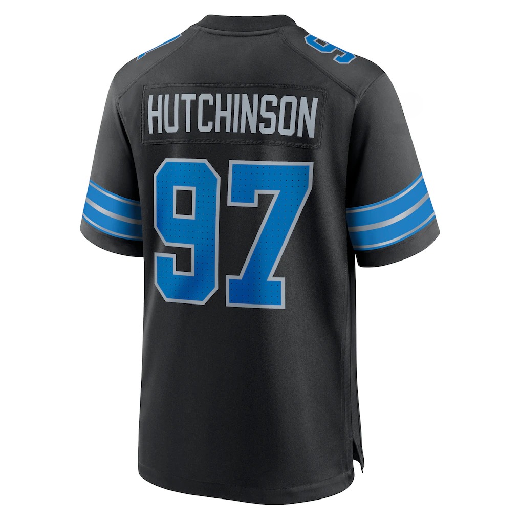 Free Shipping American Famou Sports Detroit Football jerseys with men women youth customized #14 St Brown #16 Goff #58 Sewell #97 Hutchinson