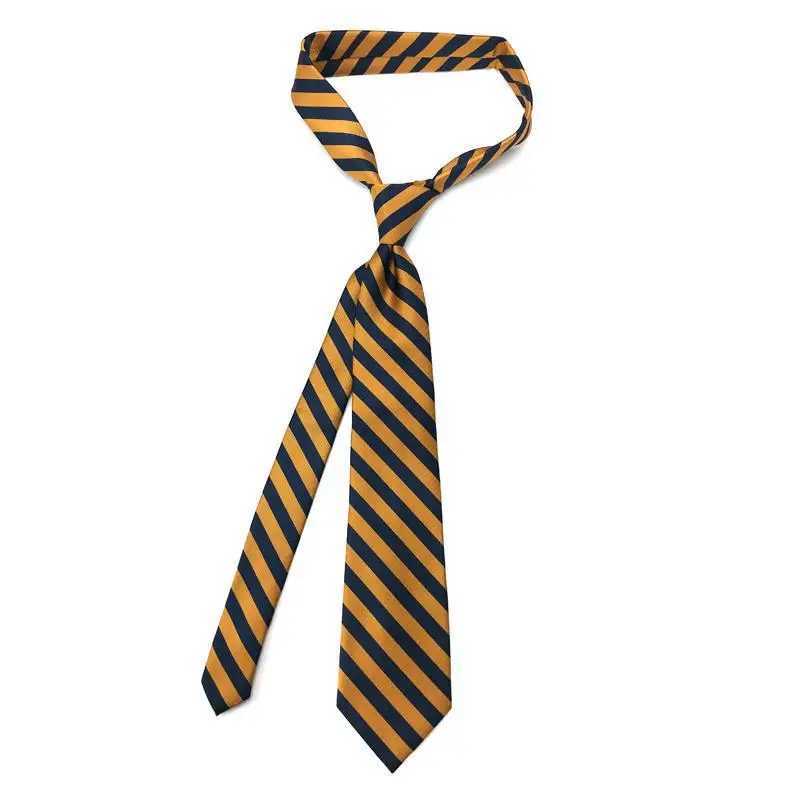 Wholes 8CM Mens Necktie Classic Ties For Man Wedding Business Party Polter Stripes Striped Jacquard Ascot Accessories X250407