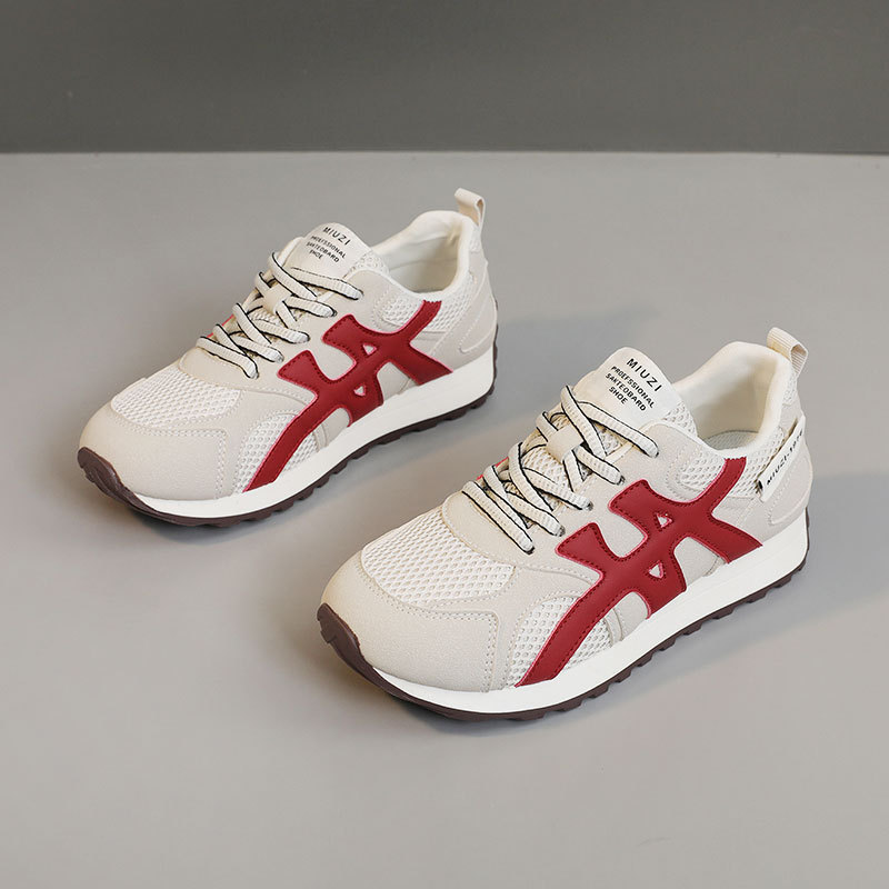 Casual shoes women high-end design sports shoes breathable comfortable mixed color fashion casual height increasing outdoor daily shoes