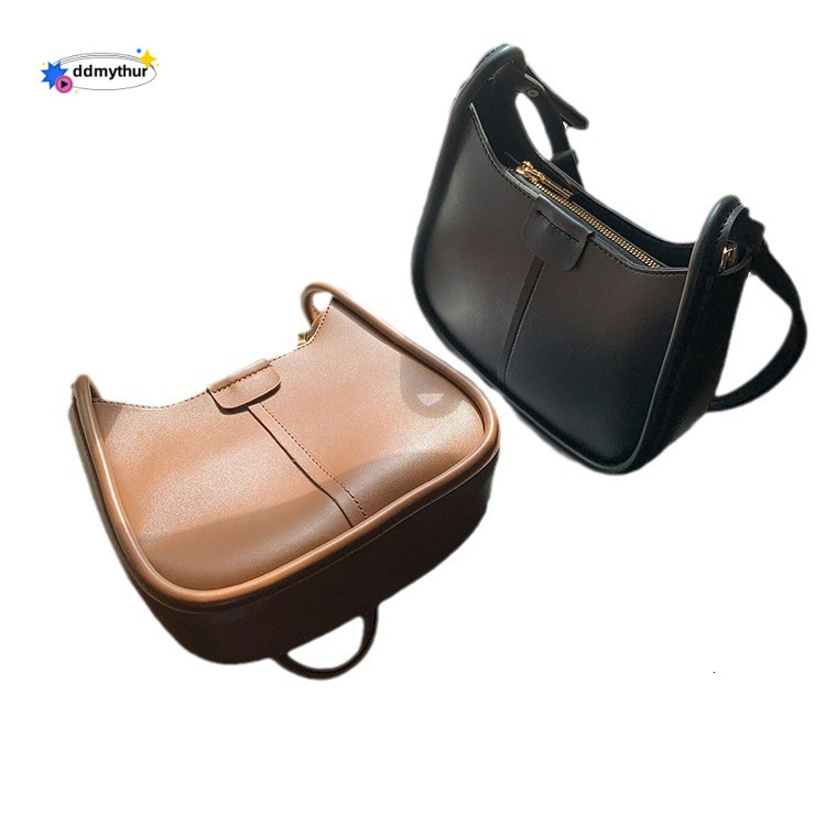 A niche texture underarm for women in winter, a high-end and fashionable new Korean version saddle bag, versatile single shoulder crossbody bag ddmyth