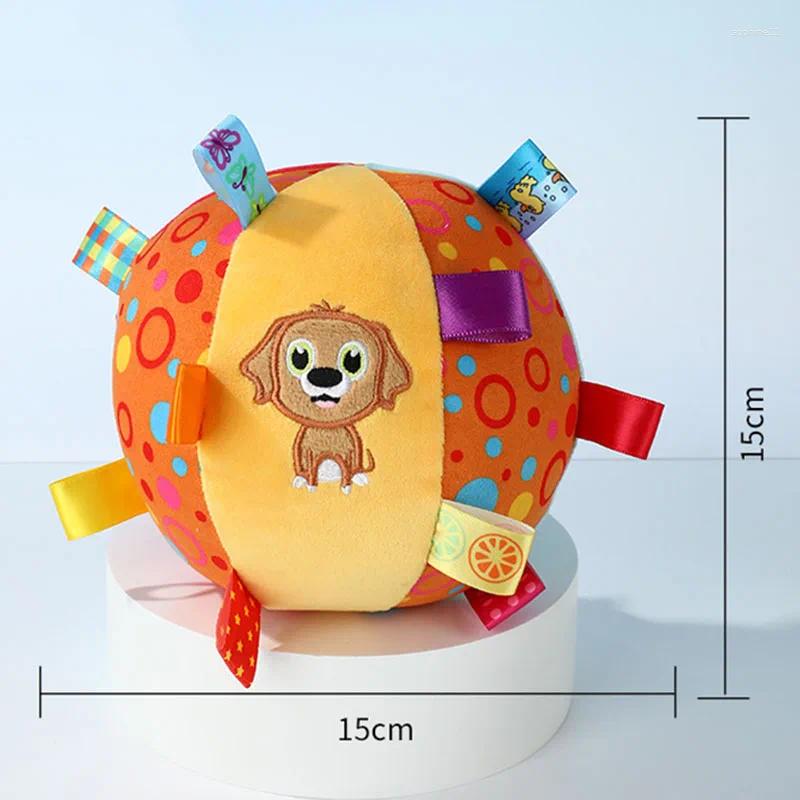 Update Plush Dog Vocal Toy Ball Funny Interactive Pet Toys With Bells Cleaning Tooth Chew For Small Large Dogs Cats Puppy Plaything