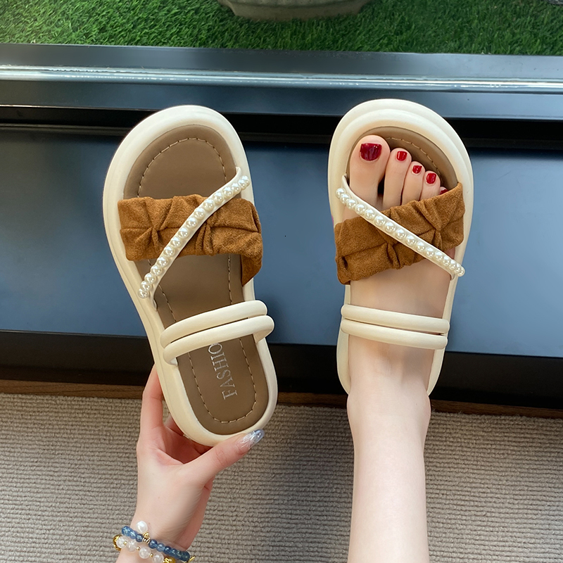 2025 New Yueting Summer New Shoes Fashion Versatile Designer Women's Slippers Sandals Single Shoes Double Wear Trendy Sandals1