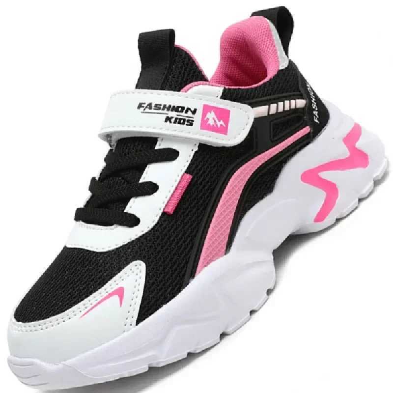 Autumn and winter childrens sports shoes girls sports childrens leisure casual warm and fashionable easy to match with scratch running shoes W250407