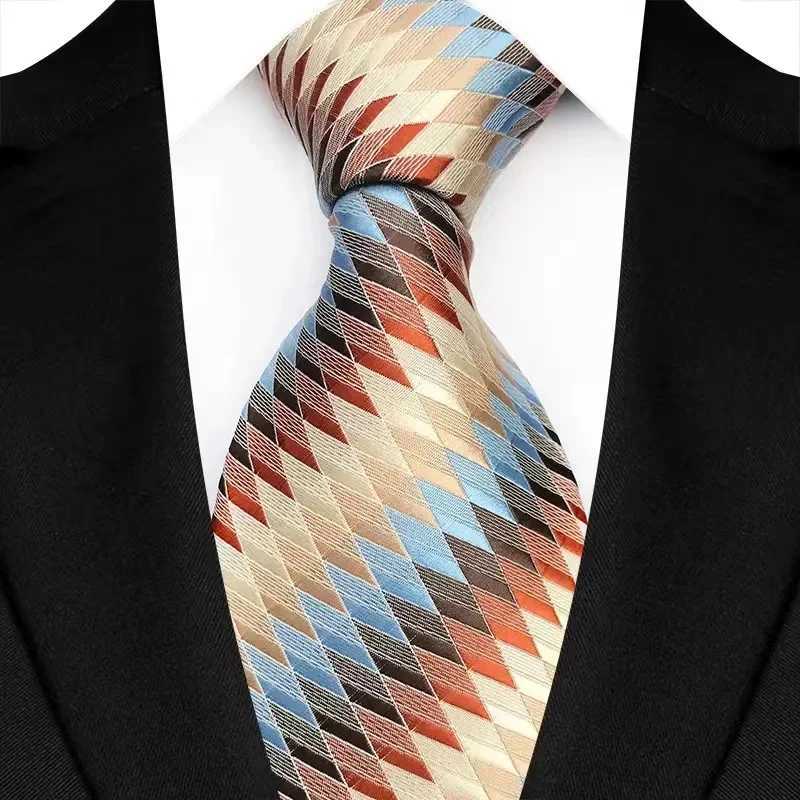 New Mens Classic Floral Tie Luxury Stripe 8cm Jacquard Neck Tie Necktie For Men Business Wedding Party Daily Wear Accessory X250407