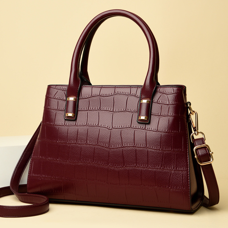 Crocodile Print Tote Bag Women's Fashion Large Capacity Tote Bag Work Commute Crossbody Shoulder Bag