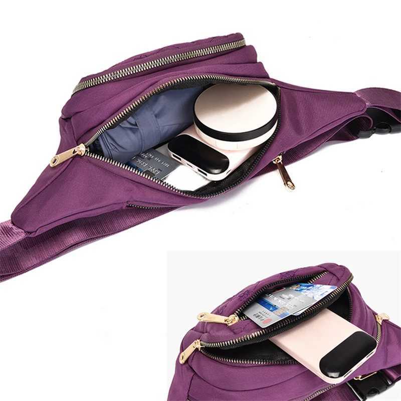 Womens waist bag Oxford cloth waterproof strap bag designer cross shaped chest bag womens fashionable Fanny bag banana hip bag Z250407