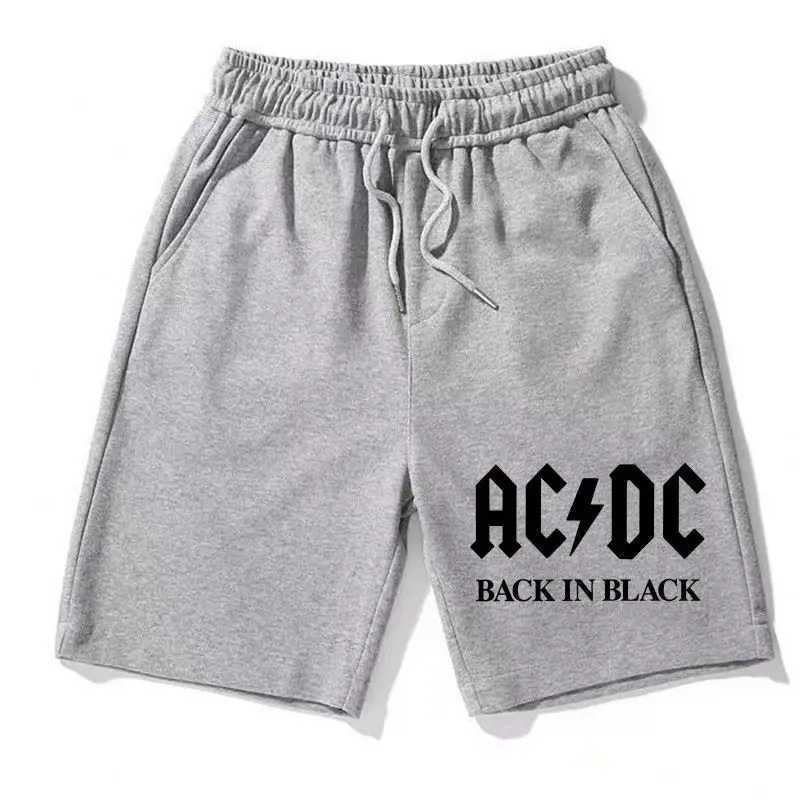 ACDC band heavy metal rock peripheral shorts mens summer trend sports casual five point shorts anime shortsXJ250407
