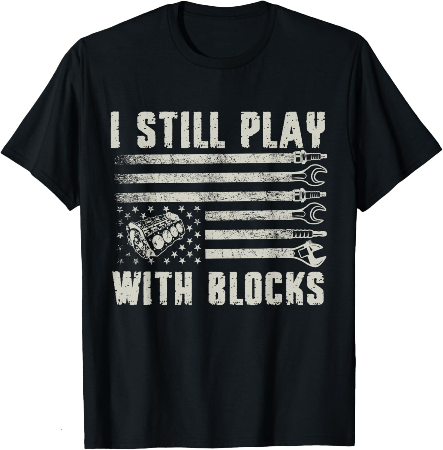 T shirt for Mens I Still Play With Blocks Racing Maintenance Man Graphic Tee Casual Tops Clothes Short sleeve