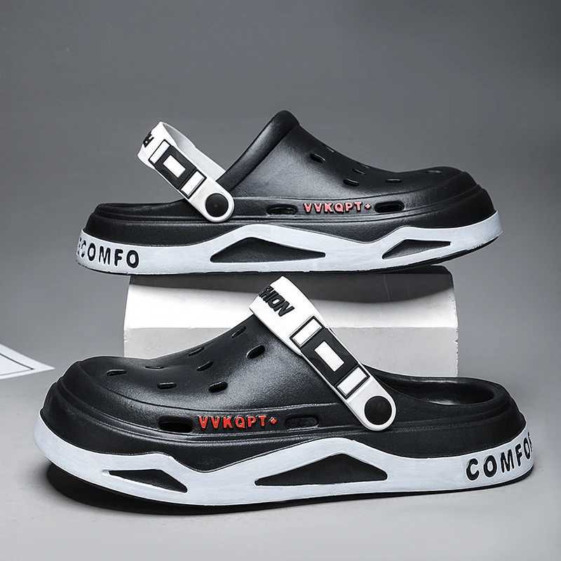 New Arrival Summer hole shoes for men casual fashionable non slip portable sports sandals beach step shoes breathable slider T250407