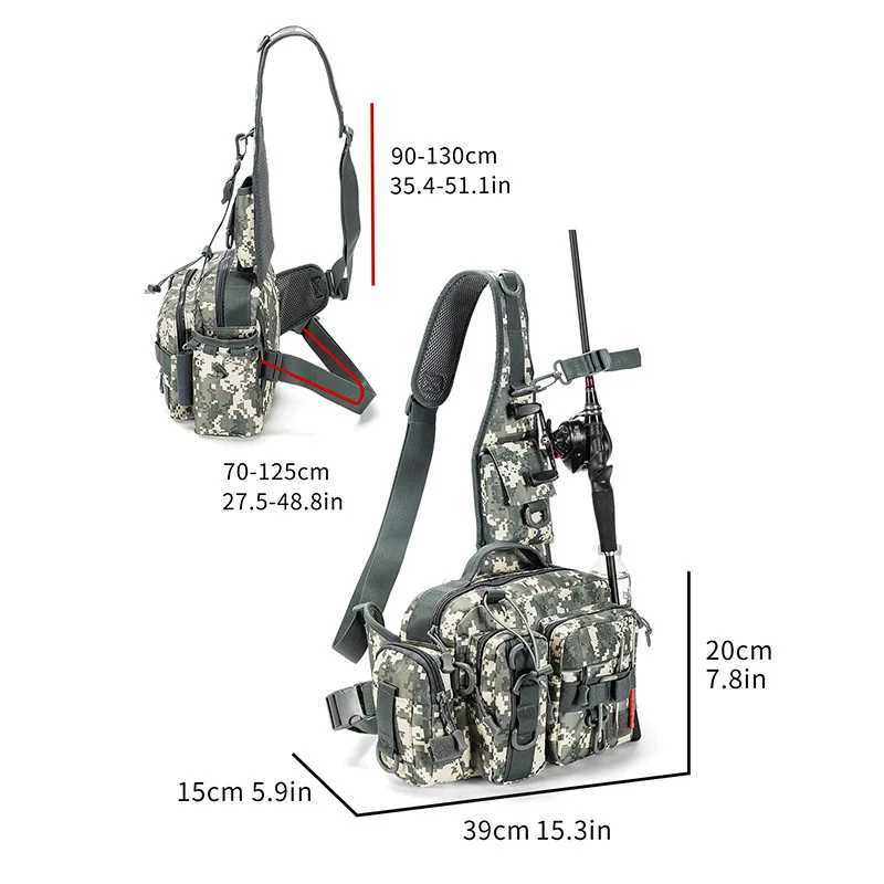 Outdoor Shoulder Bag Sports Climbing Backpack Shoulder Tactical Hiking Camping Hunting Daypack Fishing BackpackC250407