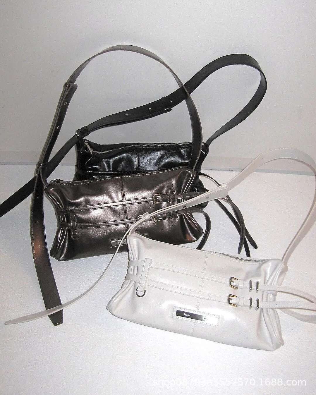 Xiyushi 2025 Pleated Strap One Shoulder Underarm Tote Bag High-End Fashion Light Niche Design Women's Handbag