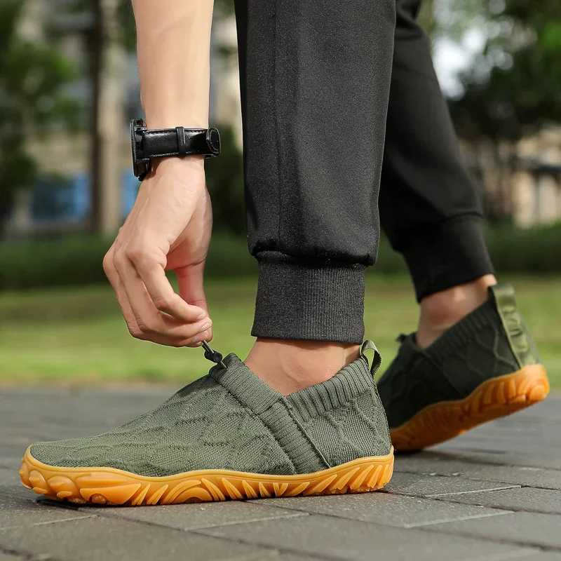 Mens casual shoes Minimalt barefoot shoes mens walking sports shoes lightweight breathable zero drop sole wide shoe box W250407