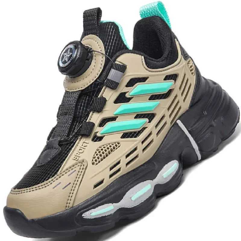 New childrens outdoor shock-absorbing sports shoes for boys and girls fashionable shoes for parents childrens casual lightweight elastic shoes W250407