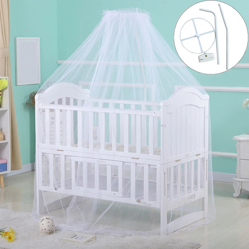 Universal baby mosquito net crib mosquito net bassinet ceiling rack detachable crib support tent foldable portable mosquito net 250408