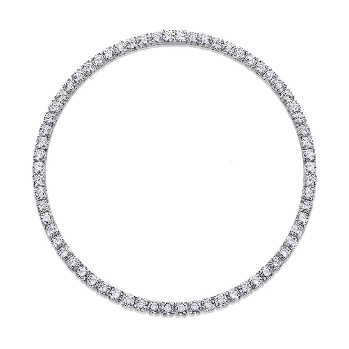 Zanlong 12759 3mm/4mm/5mm/6.5mm 18inch 20 Inch 22inch 24 Inch Available Full Moissanite Diamond Tennis Chain Bracelets Necklace
