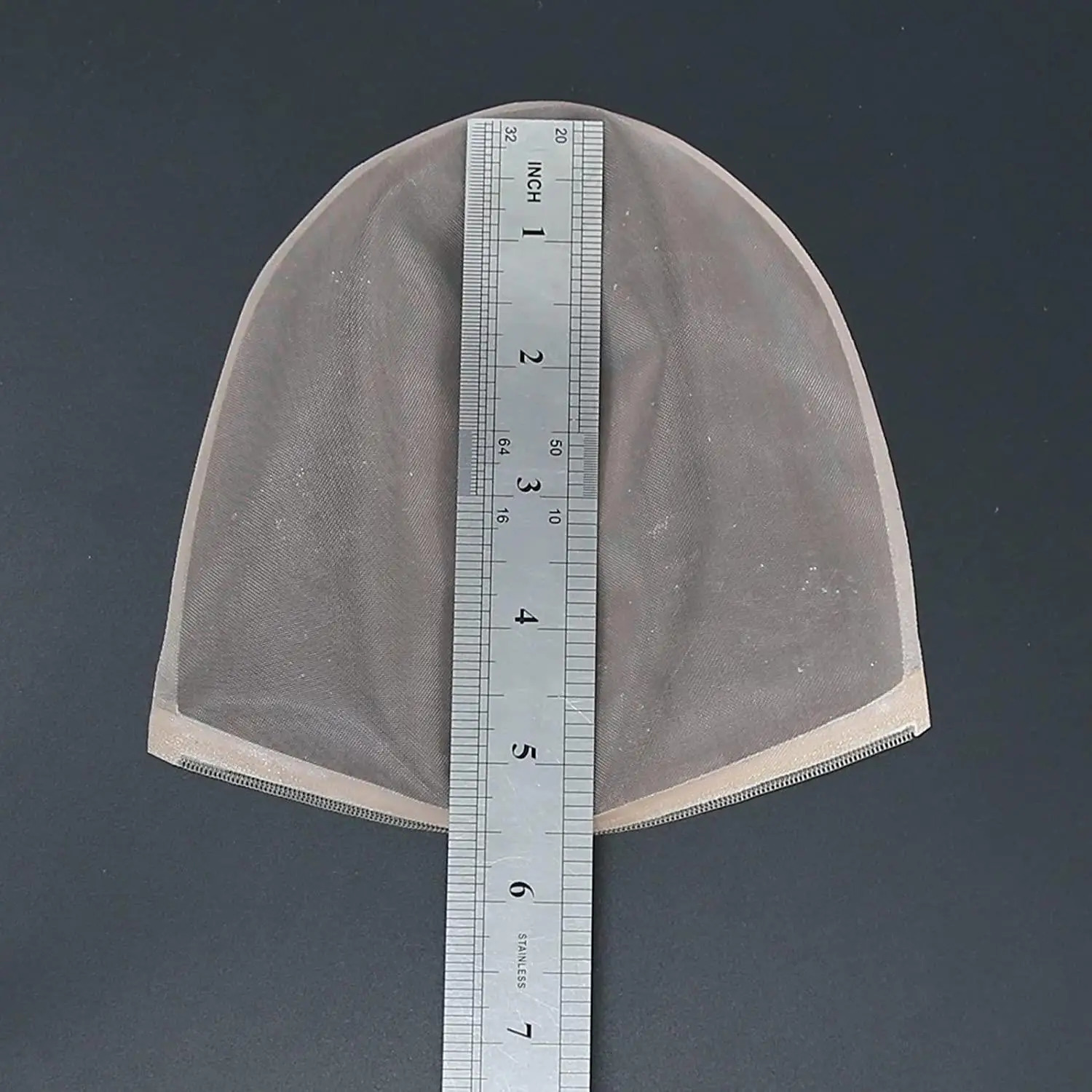 5 pieces of single bottom used for making wig caps Swiss lace used for hair top accessories closed bottom mesh 6x6 single bottom mesh transparent high