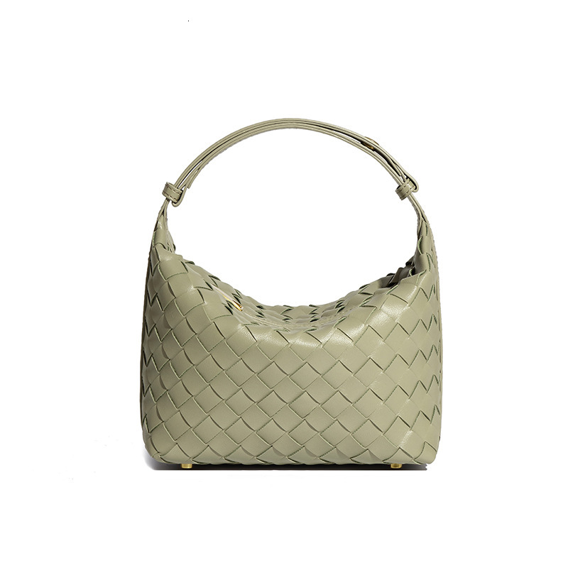 Handwoven Women's Stylish PU Leather Handbag Designer Shoulder Underarm Bag