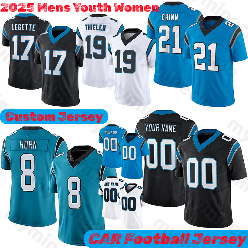Carolinacity PanthersS jersey 5 Rico Dowdle 9 Bryce Young 4 McMillan Hubbard 17 Xavier Legette Coker Horn Brooks Brown Wonnum Wallace Jackson Lewis football jerseys