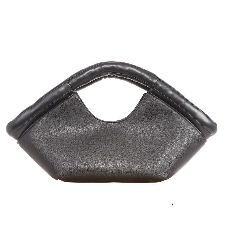 2023 New High End Cotton Filled Handbag With French Unique Design Fan Shaped Vegetable Basket Single Shoulder Crossbody Bag