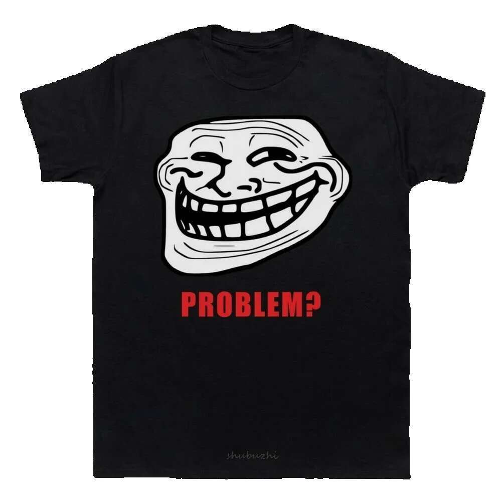 Trollface Meme Rage Cartoon Funny Troll Jokes Internet Men's T-Shirt