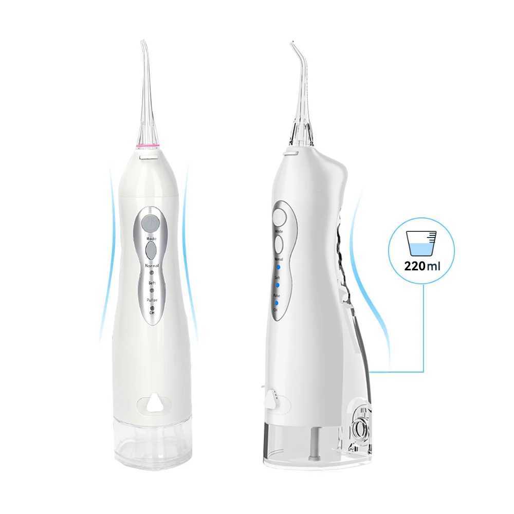 Oral irrigator USB charging sink home travel gift portable dental spray water tank waterproof 5 nozzles M250408