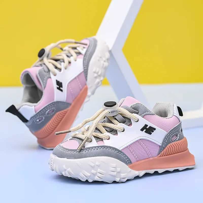 Childrens shoes flat sports shoes boys and girls anti slip sports shoes casual and breathable childrens shoes outdoor lightweight tennis shoes high qu