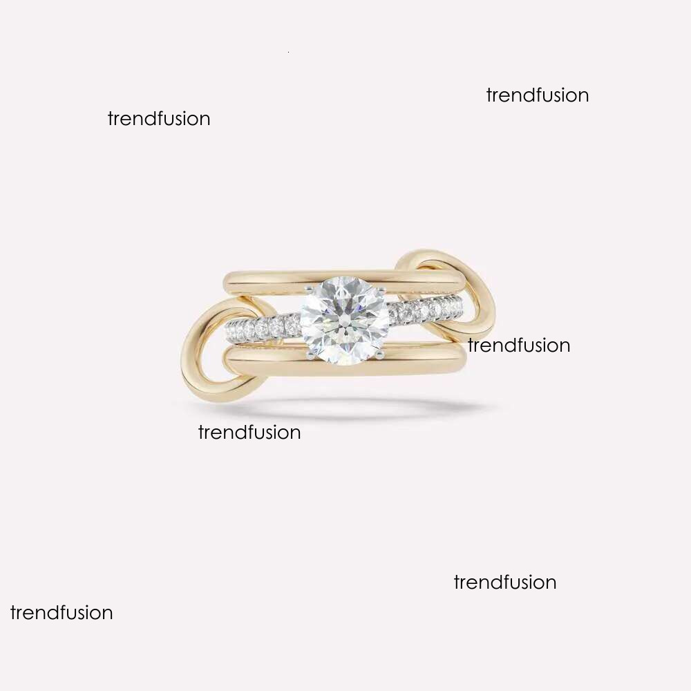 designer VVS Moissanite ring for women men spinelli kilcol rings pass dia tester S sier overlapping Stacking 3 bands Ring