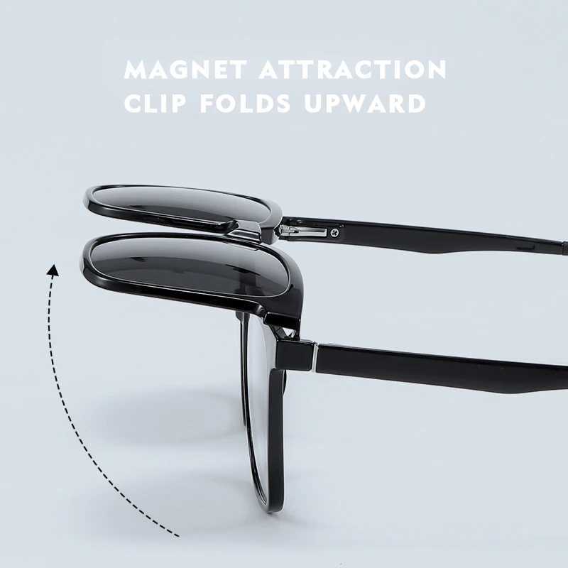 Mens womens polarized sunglasses prescription reading glasses blue light glasses #TJ2190 magnetic clip on optical Myopia glasses W250408